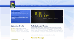 Desktop Screenshot of faithlutheranministries.ca