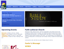 Tablet Screenshot of faithlutheranministries.ca